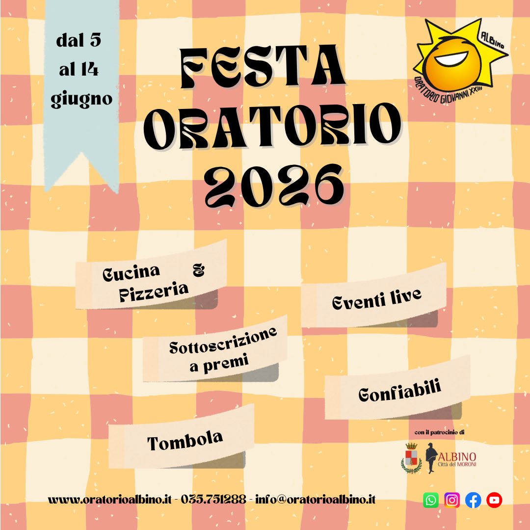 locandina Festa dell'Oratorio