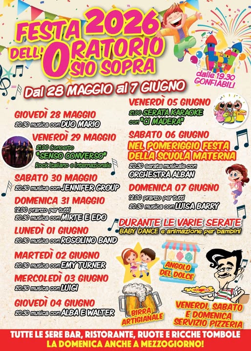 locandina Festa dell'Oratorio