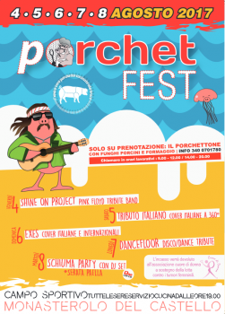 17° PorchetFest  a Monasterolo del Castello (BG)