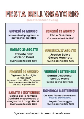 FESTA DELL'ORATORIO