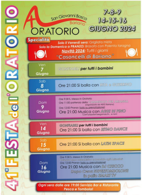 FESTA DELL'ORATORIO