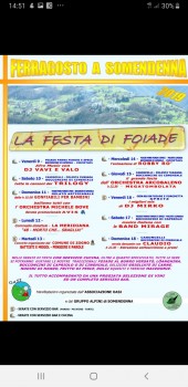 Ferragosto a Somendenna Festa di Foiade