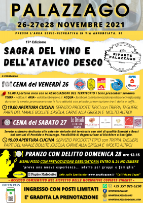 Sagra del vino e dell'atavico desco
