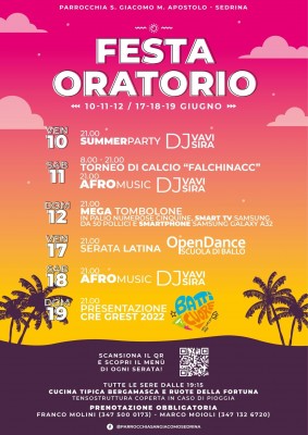 FESTA ORATORIO DI SEDRINA