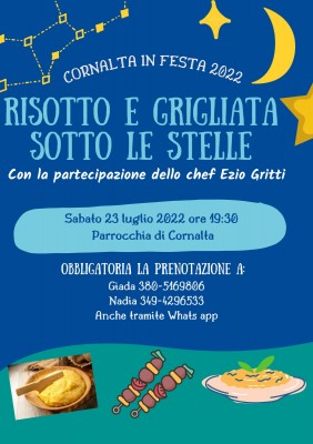RISOTTO E GRIGLIATA SOTTO LE STELLE