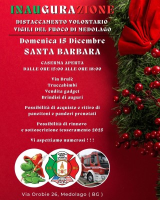 Inaugurazione Distaccamento VVF Volontari di Medolago