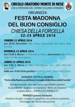 Festa della Madonna del Buon Consiglio della chiesa della Forcella